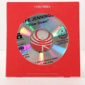 Lyfe Jennings - Slow Down - Promo Maxi Single CD, 2006 Columbia Records